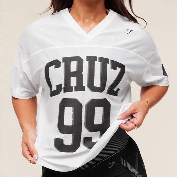 Gymshark x Analis Cruz Mesh Top - White - Picture 2 of 6